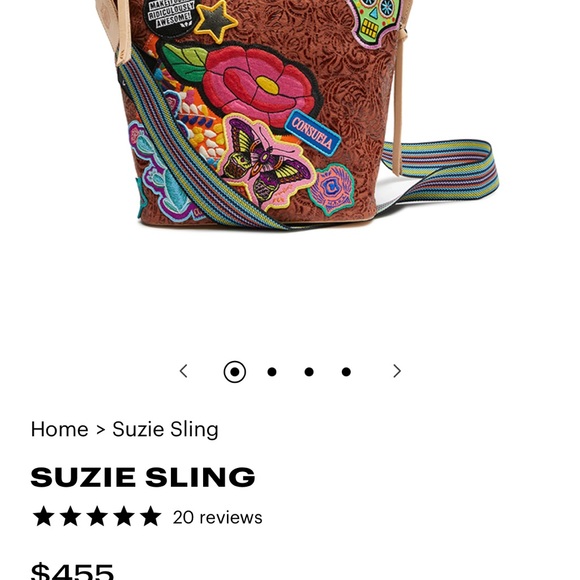 Brown Embroidered Tote Bag